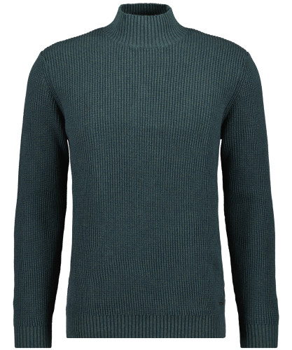 Rib knitted sweater, cotton/cashmere 