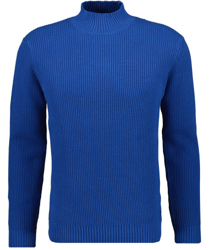 Rib knitted sweater, cotton/cashmere 