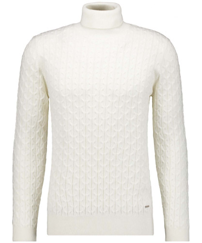 Strickpullover Zopfmuster, Baumwolle/Kaschmir 