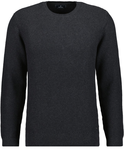 Knitted sweater round neck, cotton/cashmere 