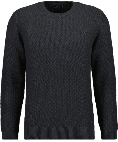 Strickpullover Rundhals, Baumwolle/Kaschmir 