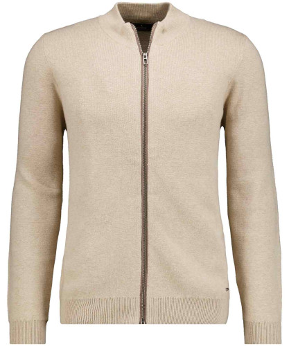 Cardigan mit Stehkragen, Baumwolle/Kaschmir 