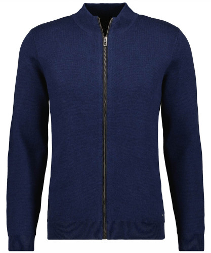Cardigan mit Stehkragen, Baumwolle/Kaschmir 