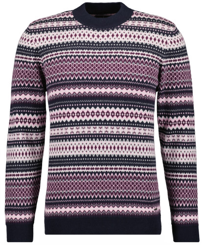 Jacquard  sweater, cotton/cashmere 