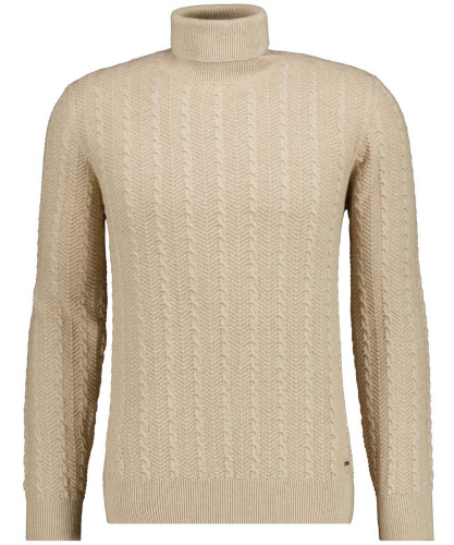 Strickpullover mit Rollkragen, Baumwolle/Kaschmir 