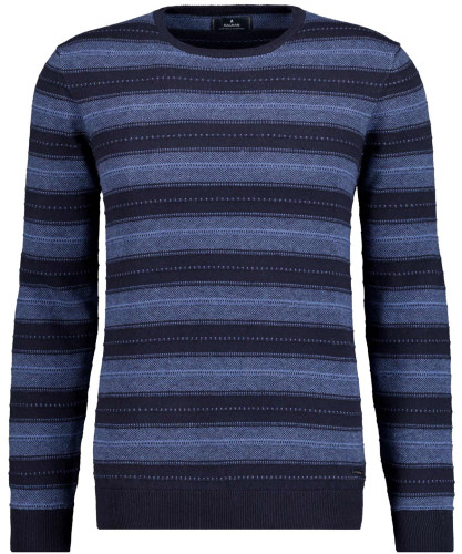 Strickpullover gestreift, Baumwolle/Kaschmir 