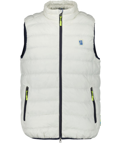 Quilted vest with down-Look 