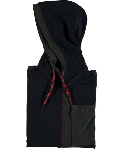 RAGMAN Sweat-Jacke mit Kapuze 