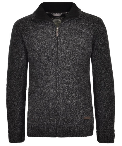Cardigan mit Stehkragen, gefüttert 