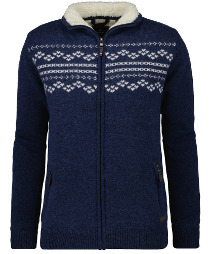 Outdoor-Cardigan mit Teddyfutter 