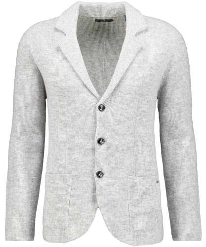Knitted blazer Grey-melange-012