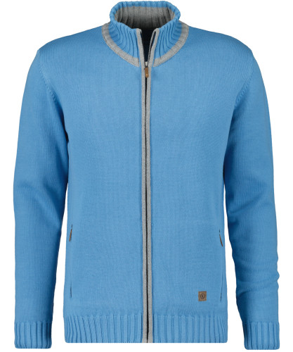 Knitted Cardigan with stand up collar 