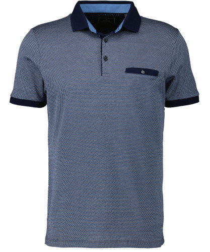 Polo tricolor, mercerized cotton 