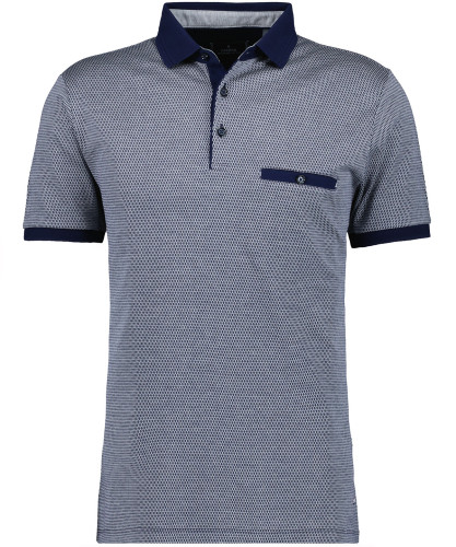 Polo tricolor, mercerised cotton 