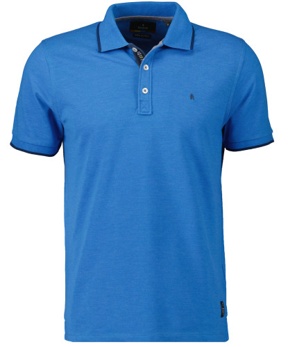 LONG & TALL Piqué-Polo uni, viva la vida 