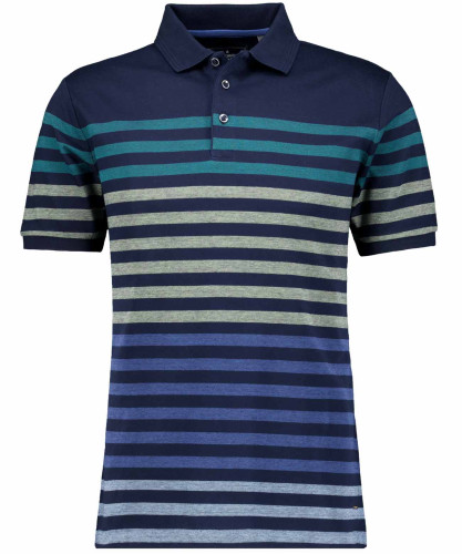 Poloshirt gestreift, mercerisierte Baumwolle 