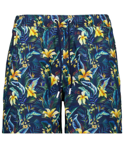 Badeshorts mit Alloverprint Blau