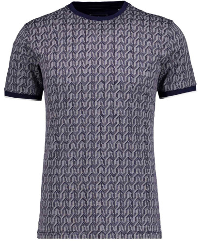 T-Shirt Jacquard, mercerisierte Baumwolle 