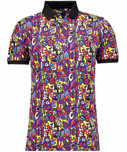 Piqué-Poloshirt mit Digitaldruck 