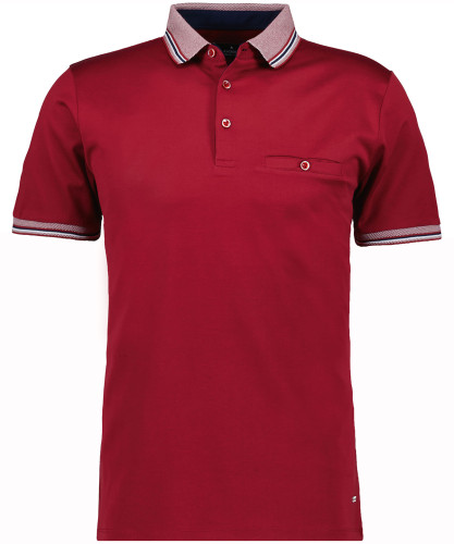 LONG & TALL Polo solid with contrast details, mercerized 