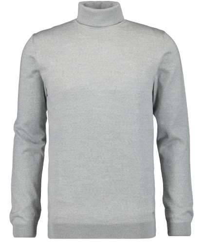 Merino-Pullover Rollkragen Hellgrau-013