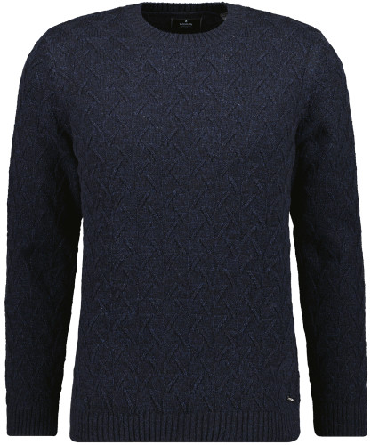 Sweater with Roundneck and Structure. 