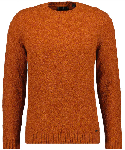 Sweater with Roundneck and Structure. 