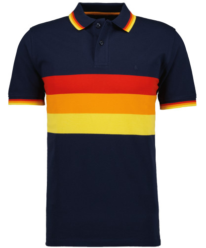 Piqué-Polo with stripes 