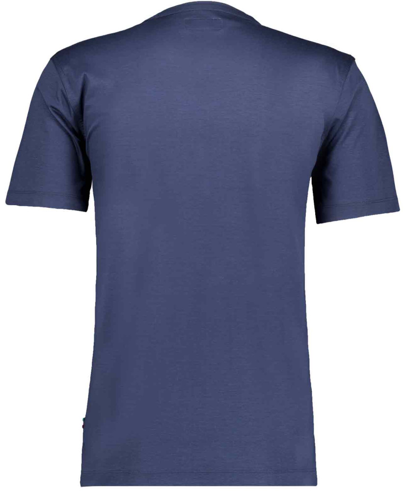 Mercerized T-shirt with V-neck