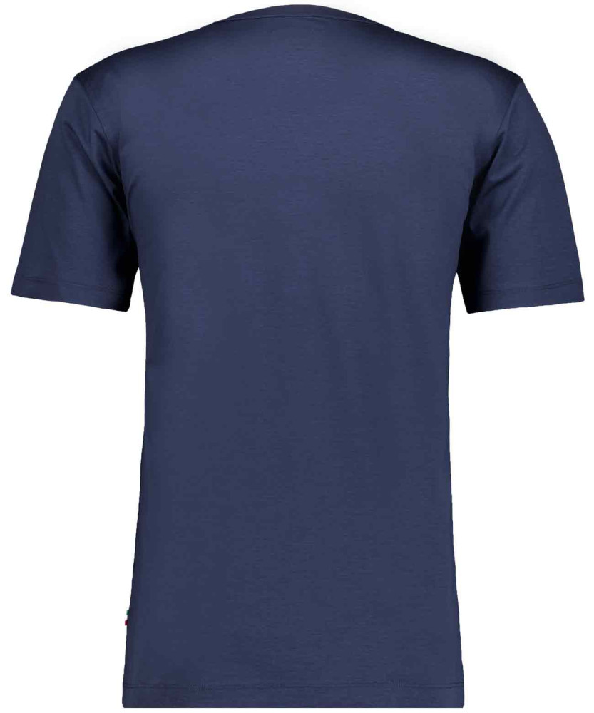 Mercerisiertes T-Shirt mit Rundhals