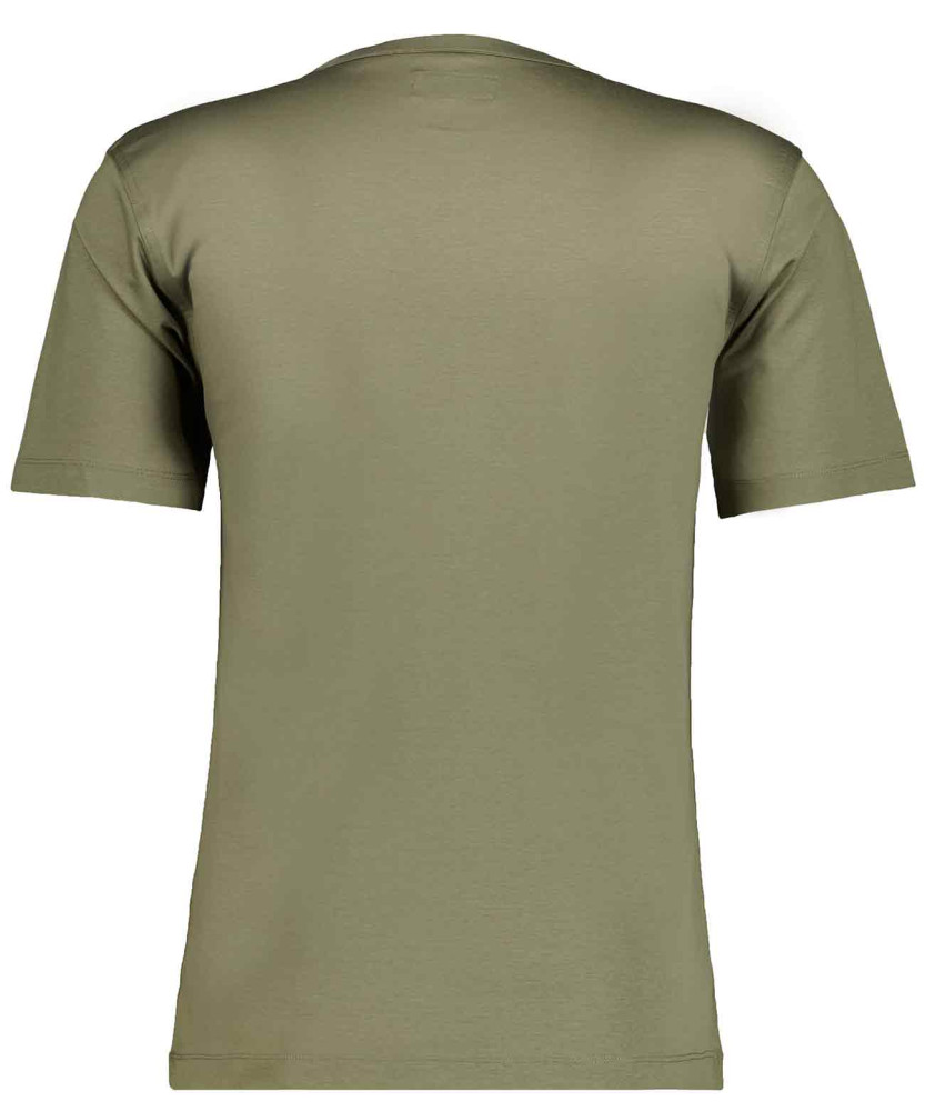 Mercirisiertes T-Shirt mit Rundhals