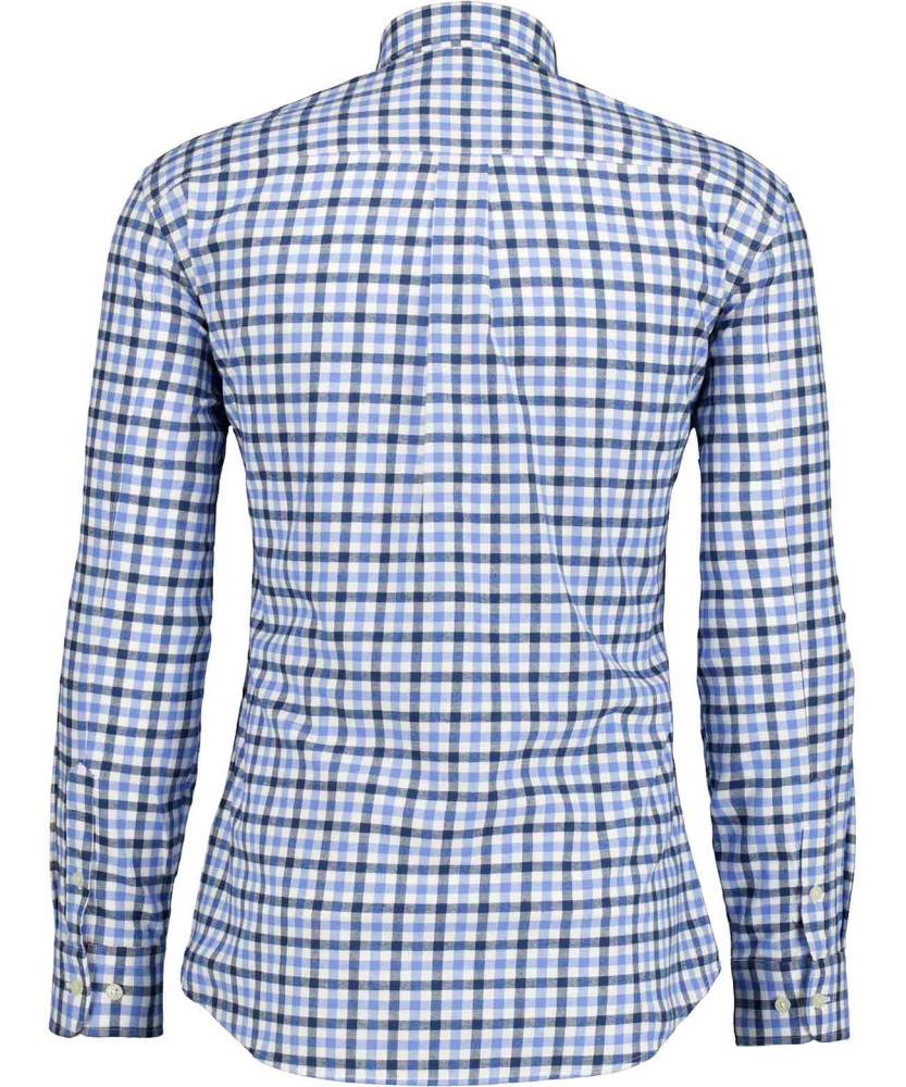 Check shirt with Button-down collar