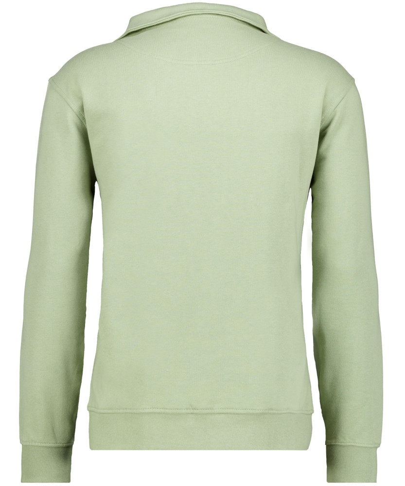 Sweatshirt with troyer collar
