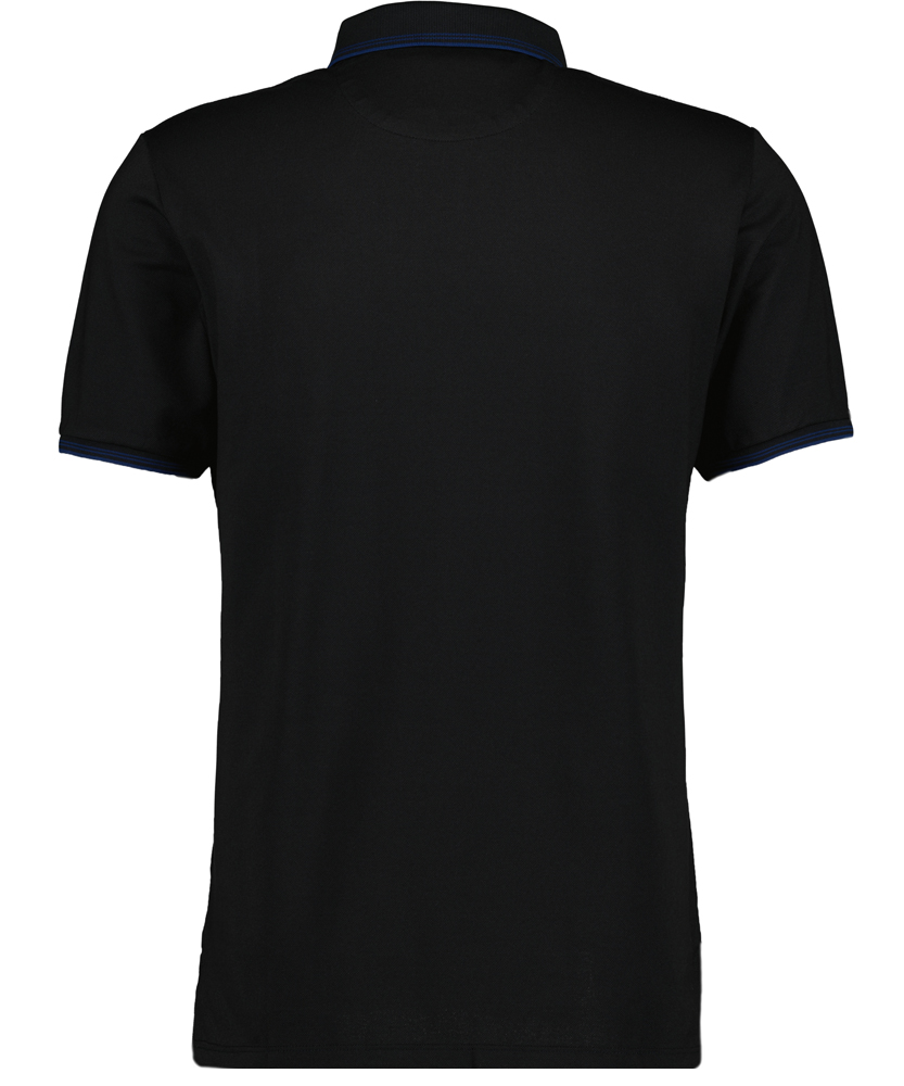 Polo zip with tipping