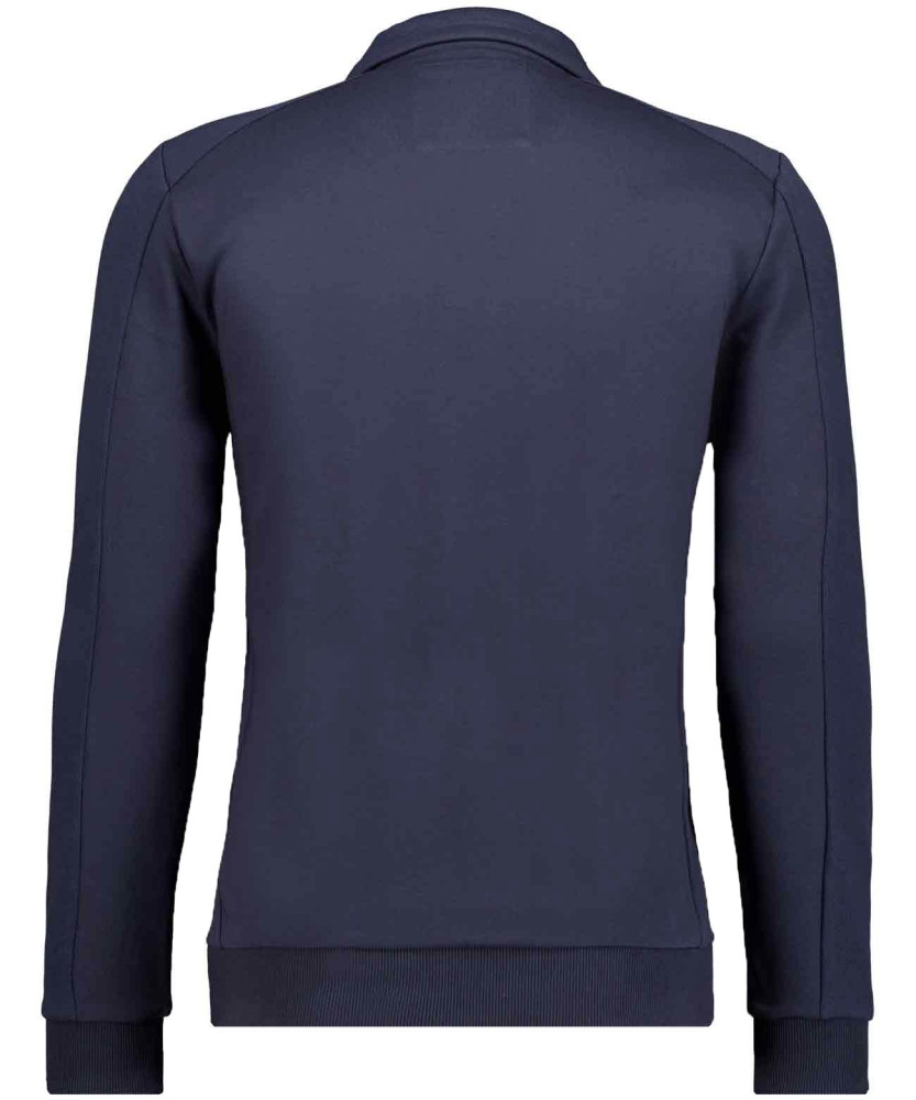 Sweat jacket with stand up collar