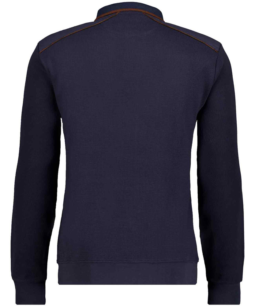 Polo-Sweater with zip