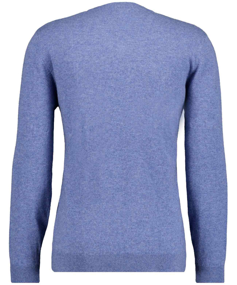Knitted pullover with V-neck