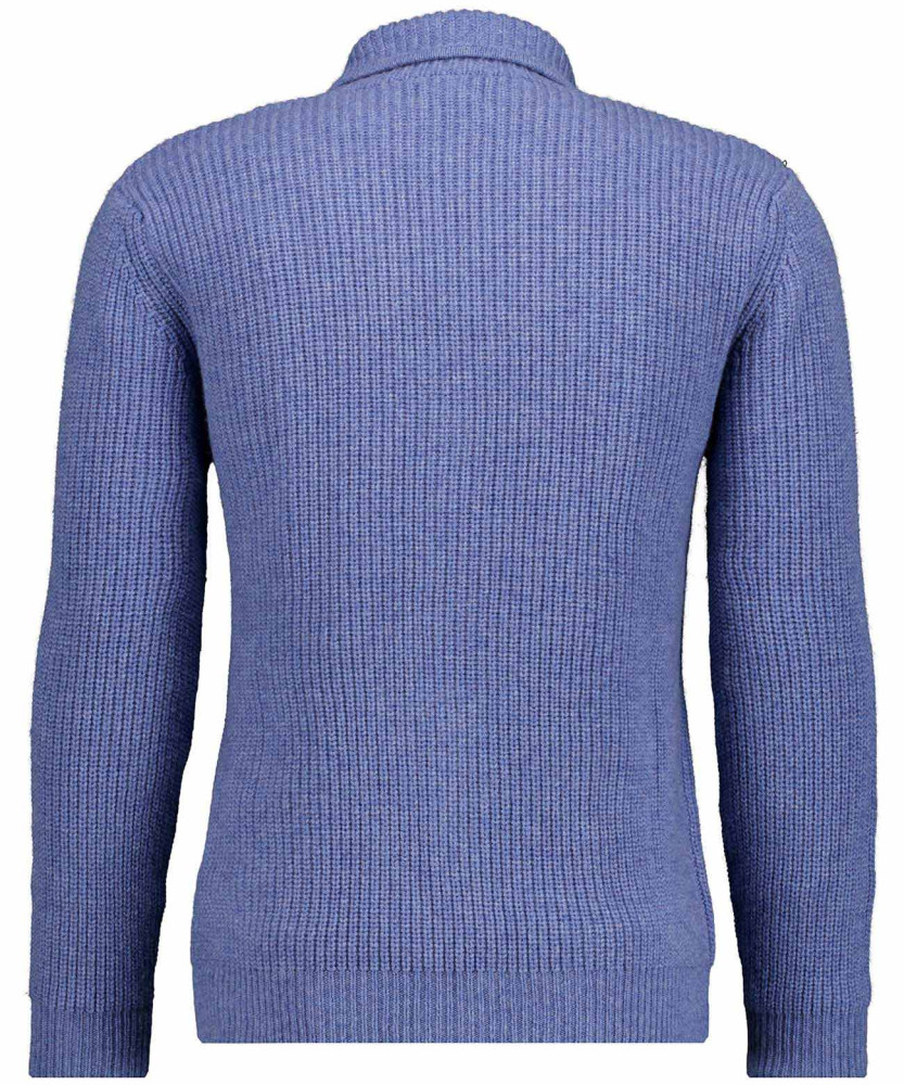Knitted jacket with shawl collar