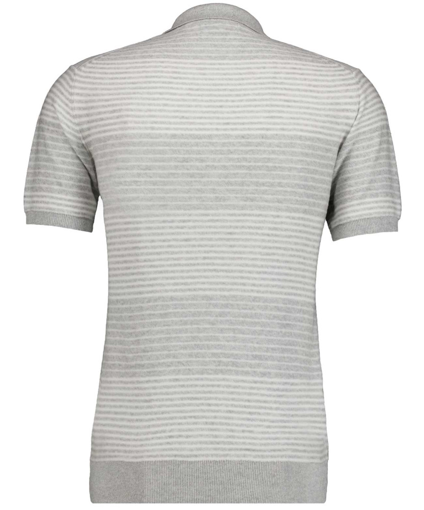 Knitted pullover striped, short sleeve