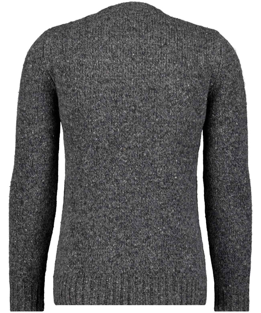 Knitted puller round neck, bicolour