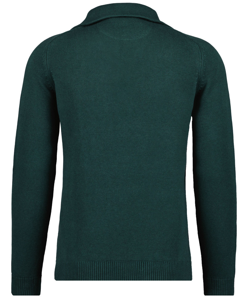 Strickpullover mit Troyer-Kragen