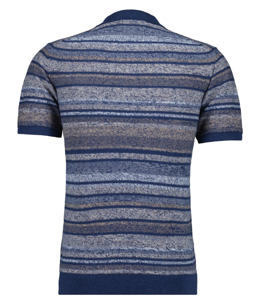 Strick-Pullover Kurzarm, Resortkragen