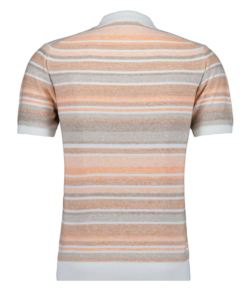 Strick-Pullover Kurzarm, Resortkragen