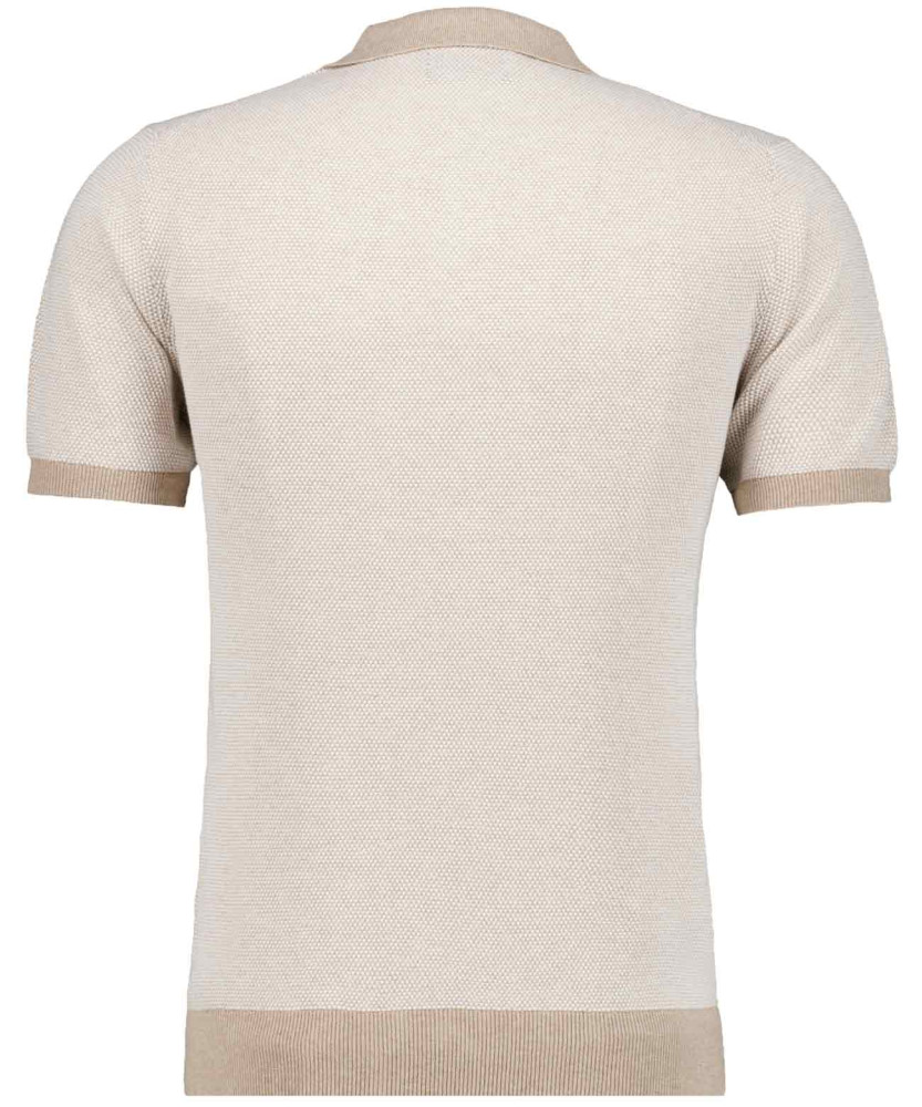 Strickpullover mit Resort-Kragen, kurzarm