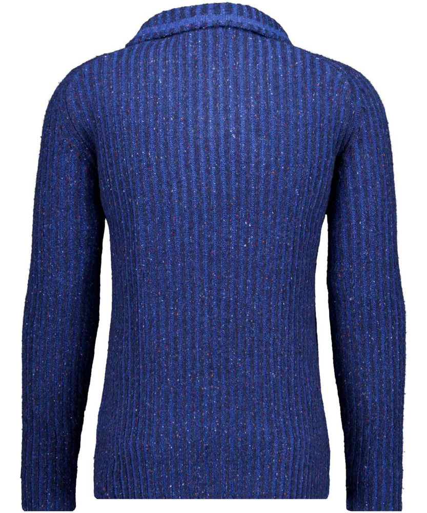 Strickpullover mit Troyer-Kragen