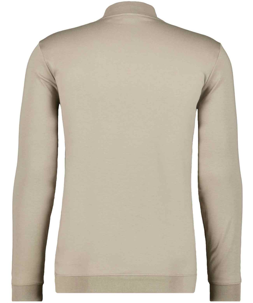 Pima-Shirt mit Bund, Langarm