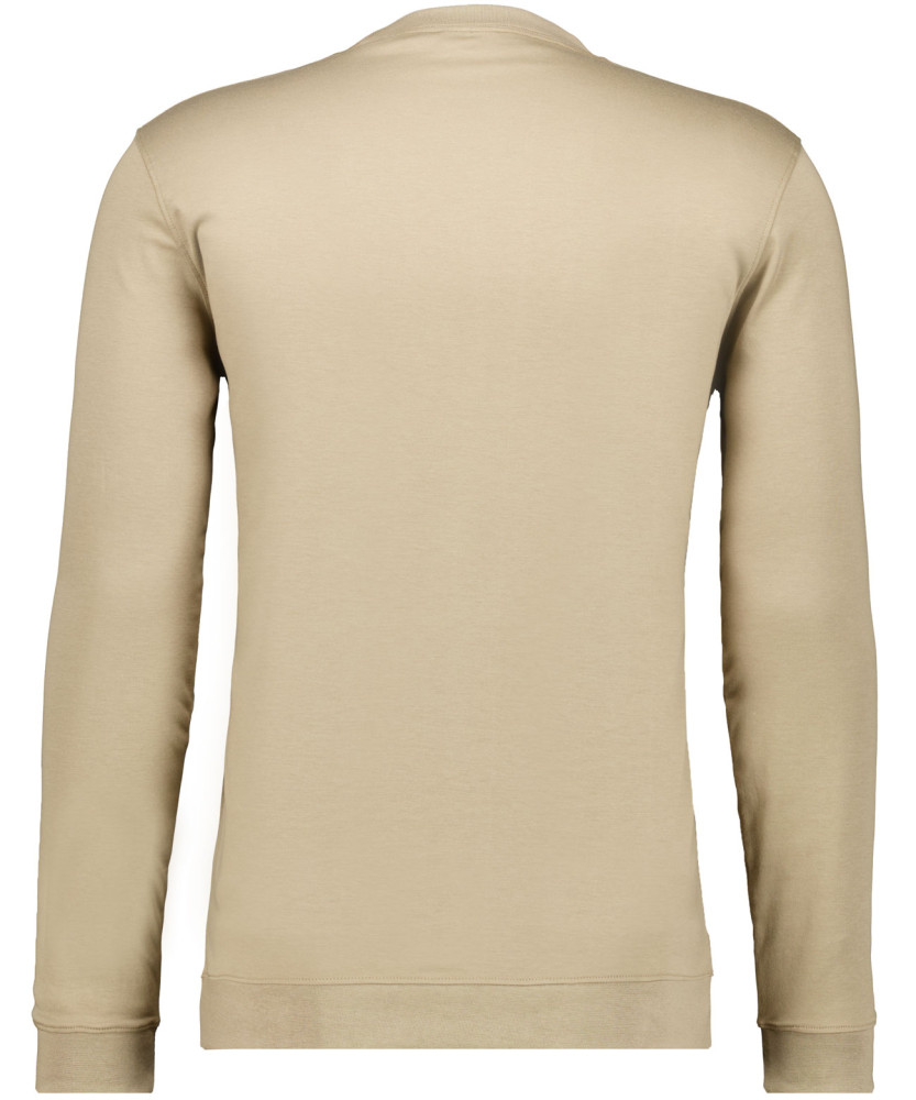 Round neck long sleeve with bottom rib