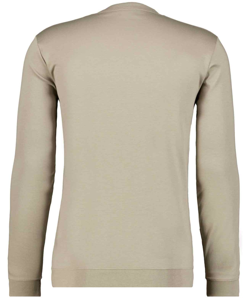Round neck long sleeve with bottom rib