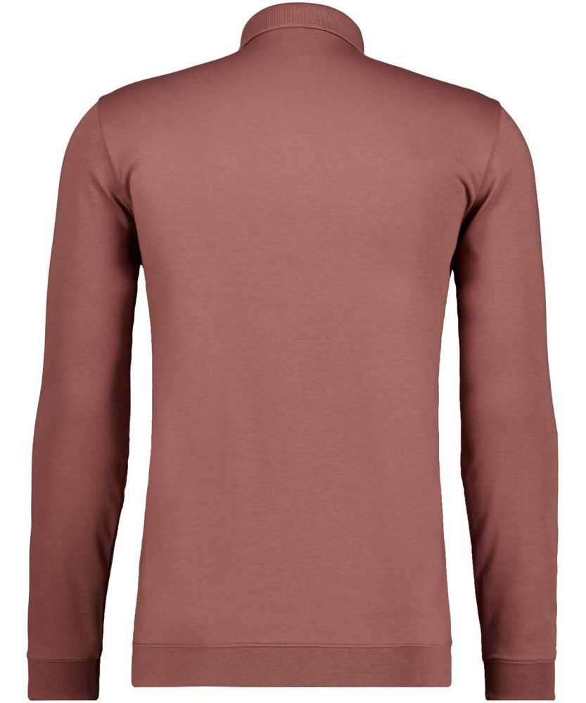 Pima-Poloshirt Langarm mit Bund