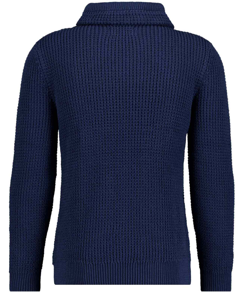 Strick-Pullover mit Maseltov-Kragen